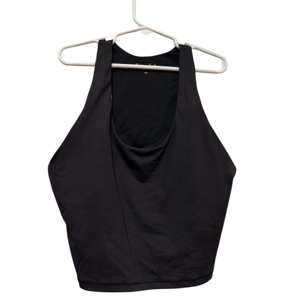 Athleta Conscious Crop racerback bikini top Women's XS black‎